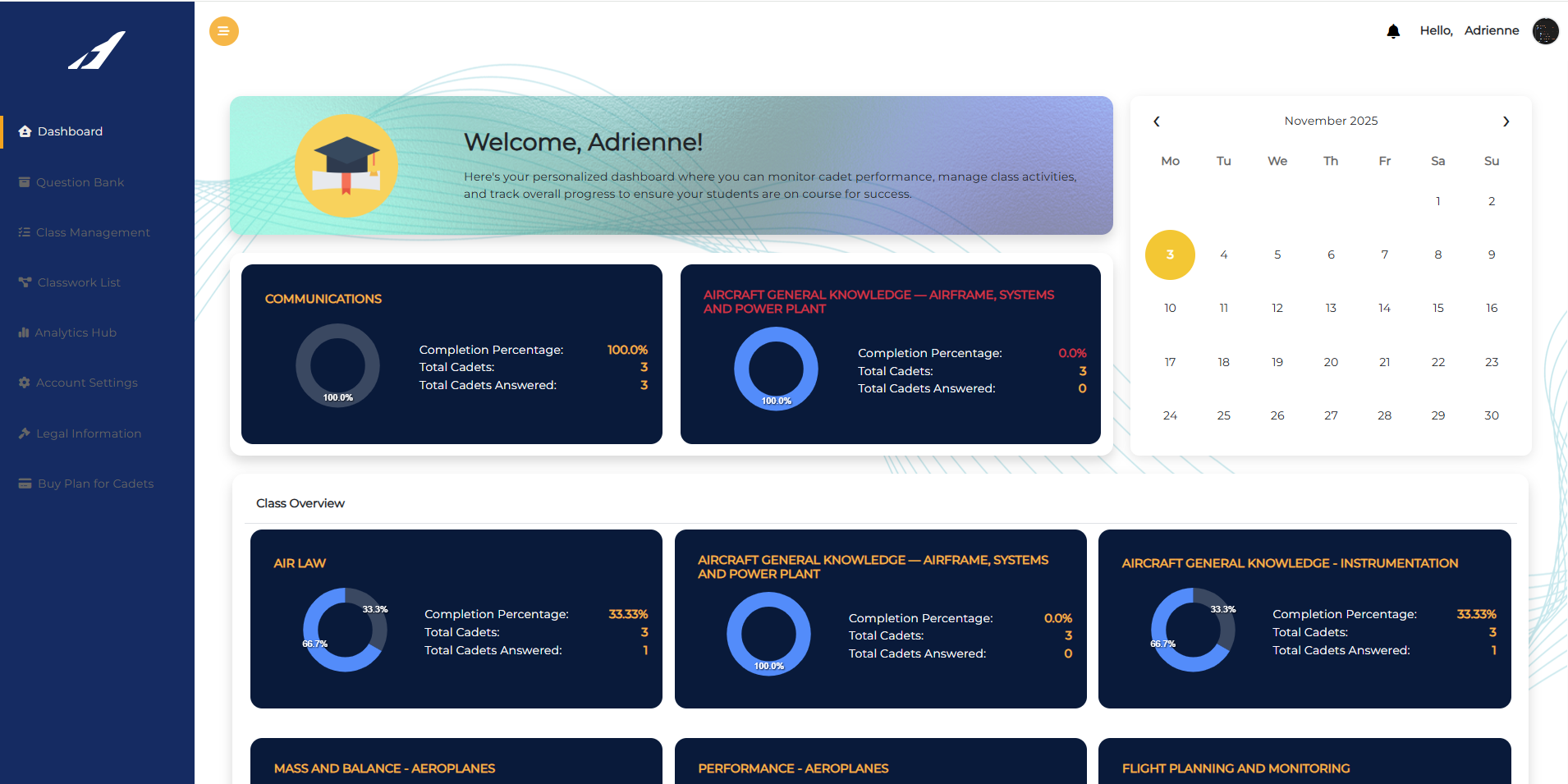 Instructor Dashboard
